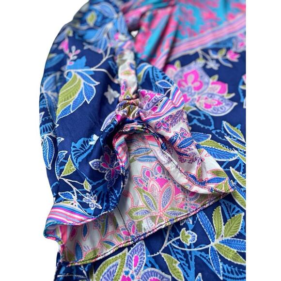 Alice & Trixie Silk Boho Floral Blouse - Size Small - Picture 6 of 12